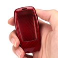 thumbnail image 3 of Coque de Clé en Fibre de Carbone, Fibre de Carbone Rouge Télécommande Clé Boîtier Télécommande Clé Couverture Innovation Moderne, 3 of 5