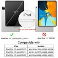 thumbnail image 3 of JETech Case for iPad Pro 11 Inch (2022/2021/2020 Model) with Pencil Holder, Support 2nd Pencil Charging, Slim Tablet Cover with Soft TPU Back, Auto Wake/Sleep (Red), 3 of 8