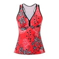 thumbnail image 5 of Womens Tankini Top Women's Print Ladies Bikini Top Swimsuit Top Conservative Swimsuit Top Without Bottoms Tankini Top Watermelon Red L, 5 of 5