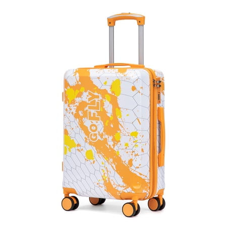 Alvantor 20-inch Carry-On Luggage Hardside Suitcase With Spinner Wheels,Lightweight Luggage with TSA Lock Orange