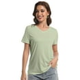 thumbnail image 3 of Women's Ultra-Soft V-Neck Short Sleeve Trendy Casual T-Shirt, 3 of 6