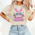 thumbnail image 2 of TaTaai Women's Loose Fit Cotton Tee Easter Printed Short Sleeve Crew Neck Casual Summer Chic T-Shirt Daily Work Home Party Gift, 2 of 5