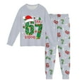 thumbnail image 4 of HUAXUN-Christmas 67 Shirts and Pants Outfit Set for Kids Six Seven 6 7 meme 2Pcs Pajamas Clothes Set Boys Girls Outfit(B-Grey,Multicolor), 4 of 4