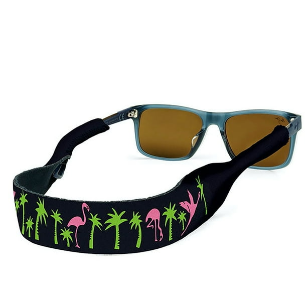 Croakies Original Flamingo Palm XL Neoprene Adjustable Secure Eyewear