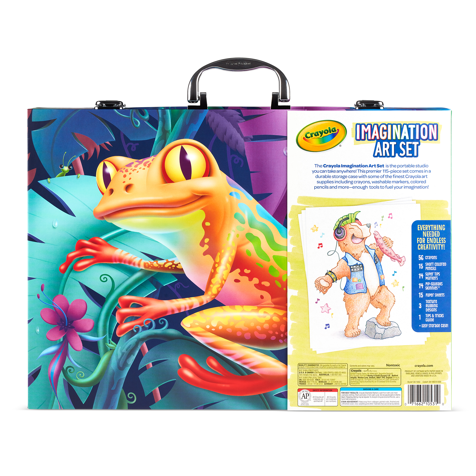 Crayola Imagination Art Coloring Set, 115 Pieces with Case photo 4