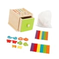 thumbnail image 2 of Caja de clasificación de forma de color de madera Reconocimiento de color Educational Educational Learning para niños pequeños Estilo D, 2 of 9