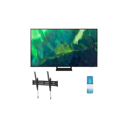 Samsung QN65Q70AA 65" Class UHD High Dynamic Range QLED 4K Smart TV with a Walts TV Large/Extra Large Tilt Mount for 43"-90" Compatible TV's and a Walts HDTV Screen Cleaner Kit (2021)