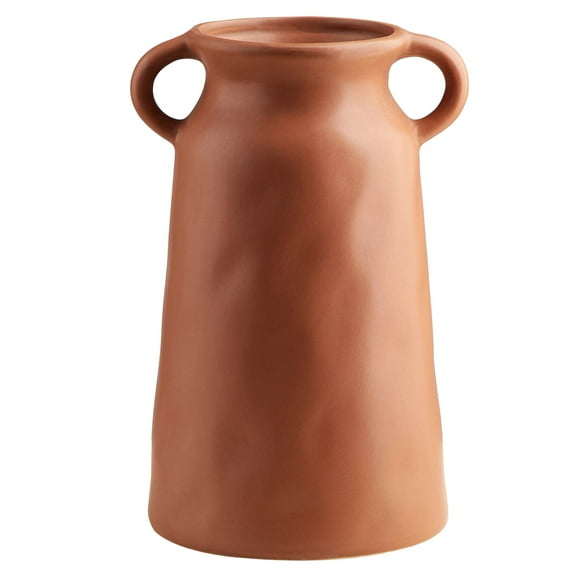 Beautiful Terracotta Ceramic Vase by Drew Barrymore, 8.66" H