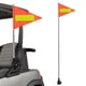 thumbnail image 1 of Banderas para carritos de golf: Bandera de seguridad telescópica reflectante para carritos de golf y sillas de ruedas - Mejora la visibilidad portátil para exteriores, 1 of 4