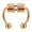 Rose Gold, variant on Jiaroswwei Nose Ring Reusable Non Piercing Alloy Horseshoe Nose Ring for Party