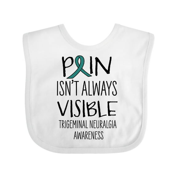 Inktastic Trigeminal Neuralgia Awareness Pain Isn't Always Visible Boys or Girls Baby Bib