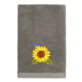 thumbnail image 5 of Linum Home Textiles 100% Turkish Cotton Girasol 3PC Embellished Towel Set, Gray, 5 of 8