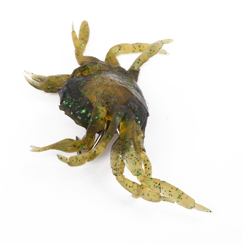 Goodhd 10cm Saltwater 3D Crab Lures Bass Wrasse Cod Sea Fishing Hook