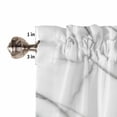 thumbnail image 5 of Living Room Curtains 72 Inches length, Marble White Window Treatment Curtain Drapes, Ombre Grey Modern Minimalist Light Filtering Drapes for Bedroom Laundry Room, 52"x72", 2 Panels, 5 of 7