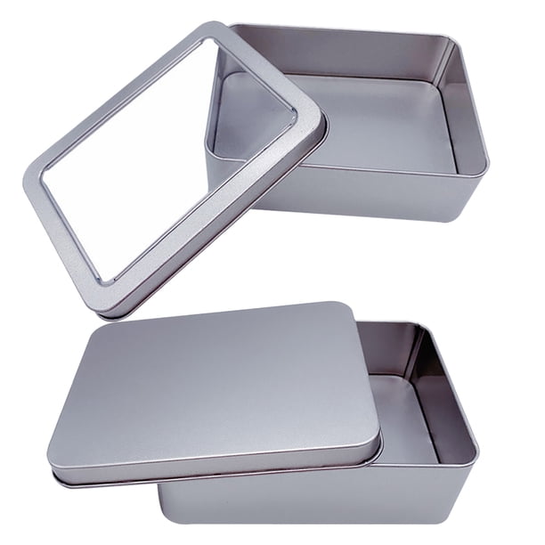 FELTECHELECTR Caja de almacenamiento para 2 tarjetas de rompecabezas, útil para guardar juguetes infantiles, contenedor doméstico para uso diario (tapa visible + tapa invisible)
