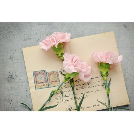 Antique Single Post Mount - Acrylic Face Mounted Prints Labeled Old Post Letters Antique Envelope Paper Print 14 x 11. Worry Free Wall Installation - Shadow Mount is Included.