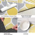 thumbnail image 3 of Yellow and Gray Geometric Quatrefoil Pattern Kitchen Rug Mat,Kitchen Runner Rugs Non Skid Washable,Decorative Kitchen Floor Mats for Kitchen,Sink,Laundry,17"X47", 3 of 5