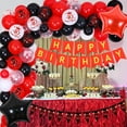 thumbnail image 6 of 40th Birthday Decorations for Men Women Red and Black, 40th Happy Birthday Banner Red and White Balloon Arch Cake Topper Star 40 Balloon for 40 Years Birthday Party Supplies, 6 of 7