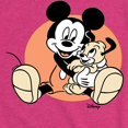 thumbnail image 3 of Disney - Mickey Mouse Hugs His Puppy - Toddler & Youth Girls Short Sleeve Graphic T-Shirt, 3 of 5