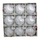 thumbnail image 1 of 9 adornos colgantes de bolas navideñas ligeros con estuche de almacenamiento Macarena Plata, 1 of 8