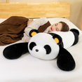 thumbnail image 2 of Peluche de oso Panda gigante para bebé, muñeco de peluche suave Kawaii, almohada de cojín de dibujos animados, decoración de cama para el hogar, regalos para niños, 120cmLying Panda65cm Fivean unisex, 2 of 2