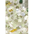 thumbnail image 3 of Pétalos de rosa de seda Serwalin, 300 unidades, mezcla verde y blanca, 3 of 8
