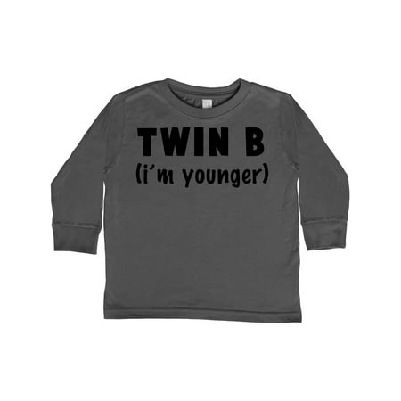 

Inktastic Twin B (i m younger) Gift Toddler Boy or Toddler Girl Long Sleeve T-Shirt