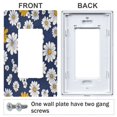 thumbnail image 3 of Yayeee Rocker Switch Wall Plate 1-Gang 4.6"x2.9" Home Decorative Outlet Cover, Retro Daisy Pattern, 3 of 6