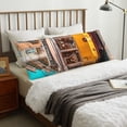 thumbnail image 4 of Balery Modern Urban Monkey Funda Protectora para Almohada Corporal de Algodón Hipoalergénico con Cierre(55 x 21 pulgadas), Almohadas No Incluidas, 4 of 7