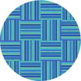 thumbnail image 1 of Ahgly Company Tapis Rond Lavable en Machine Intérieur Transitionnel Vert Menthe, 5 Pieds Rond, 1 of 7