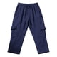 thumbnail image 3 of Ceisia Men's Solid Color Loose Cargo Capris with Elastic Drawstring Waist & Multi Pockets Navy XXXL Gifts, 3 of 6