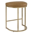thumbnail image 2 of Bowery Hill Faux Leather Camel Counter Stool Rectangular 26.25"H Unassembled, 2 of 9