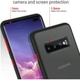 thumbnail image 5 of Case for Samsung Galaxy S10e Thin Shockproof Phone Case PC Back TPU Bumper [Protect from Fingerprint/Shock/Scratch/Slip] Translucent Matte Phone Cover for Samsung Galaxy S10e-Black, 5 of 13