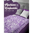 thumbnail image 4 of LHSHID Dog Mom Flannel Fleece Blankets Throws for Dog Lovers Best Dog Mom Ever Gifts Perfect for Mother's Day Birthday Christmas Thanksgiving Purple 40"x50", 4 of 5