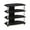 Americano, variant on Furinno Econ Easy Assembly 4-Tier Petite TV Stand, Americano, Stainless Steel Tubes