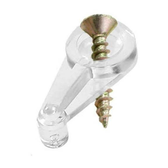 WE-POLUJ 50pcs Glass Door Retainer Clips Kits Mirrors Clips Glass Clips for Cabinet Glass