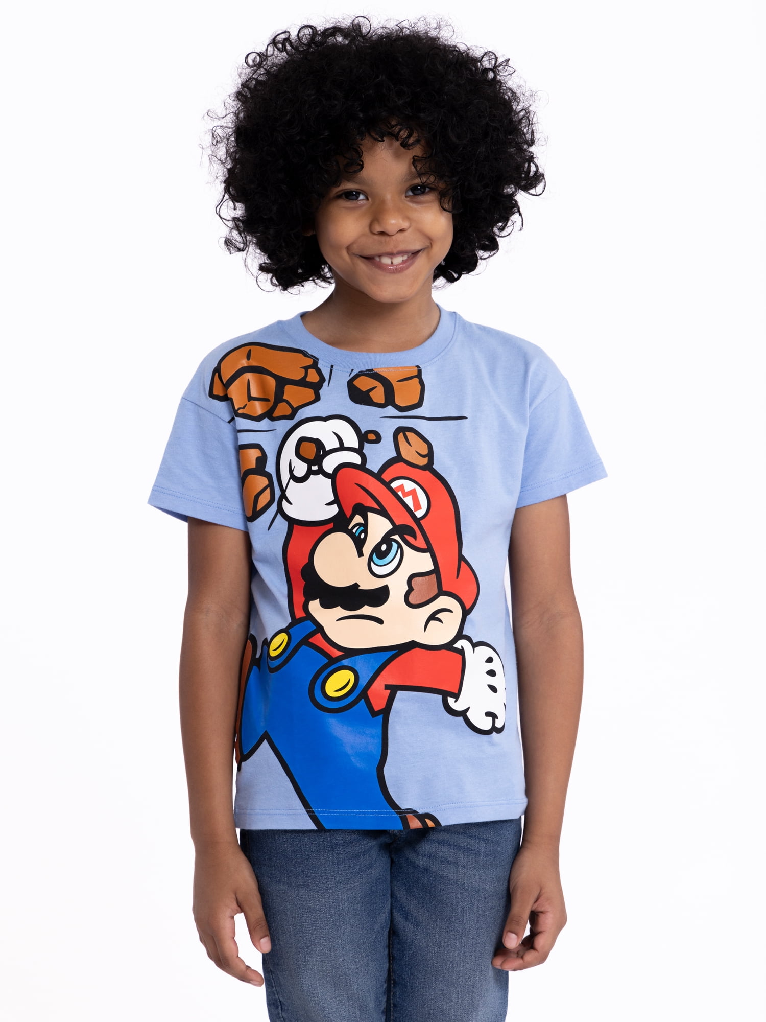 Super Mario Bros. Toddler Graphic Crewneck Tee with Short Sleeves, Sizes 12M-5T