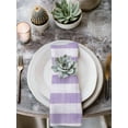 thumbnail image 2 of Purple Striped Cloth Napkins Set of 8 Reusable Dinner Napkins, Farmhouse Vintage Stripes Cocktail Napkin Washable Table Napkins for Wedding/Holiday Party/Baby Shower 20"x20", 2 of 7