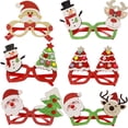 thumbnail image 3 of 2024 Dibujos animados lindo sombrero de Navidad Santa Claus muñeco de nieve vidrio para decoración de fiesta de Navidad vidrio para niños promoción suministros de fiesta, 3 of 4