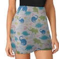 thumbnail image 3 of Cartoon Dinosaur Women's Shorts Non-Slip Single Pocket A-line Trouser Skirt Summer Shorts Casual Shorts for Women, 3 of 7