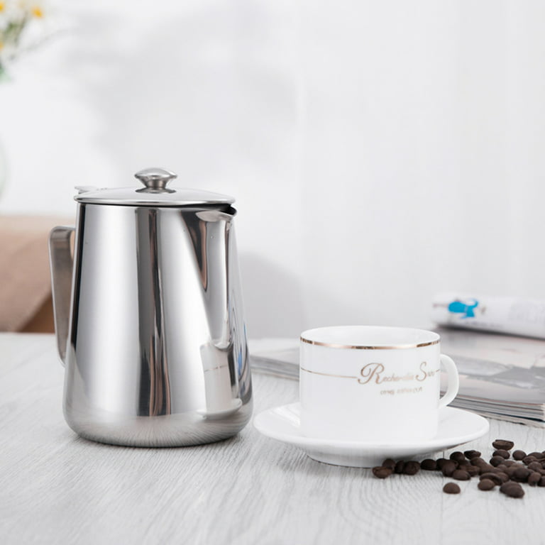 Milk Frothing Cup Espresso Steaming Cup Stainless Steel Milk Cup Milk  Frothing Pitcher Coffee Cup