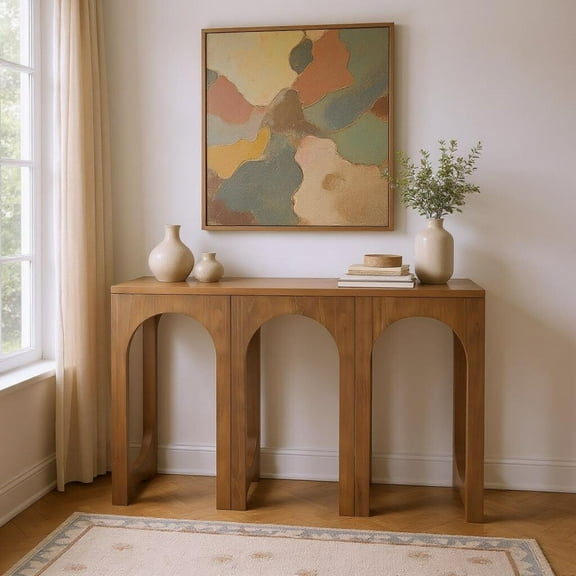 Aria Console Table (47in / 1194mm), Pecan