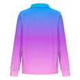 thumbnail image 4 of Mceream Women's Ribbed Knit Shacket Button Down Gradient Jackets Long Sleeve Sweater Shirts Fall Winter Trendy Cardigans Plus Size Winter Warm Outwear Chaqueta De Invierno Para Mujer Hot Pink XXL, 4 of 5