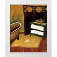 thumbnail image 3 of Krista Sewell 4x14 White Modern Wood Framed Wall Art Titled - Bamboo Bath, 3 of 5