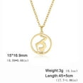 thumbnail image 6 of EUEAVAN Gold Yoga Round Pendant Necklace Stainless Steel Jewelry, 6 of 7
