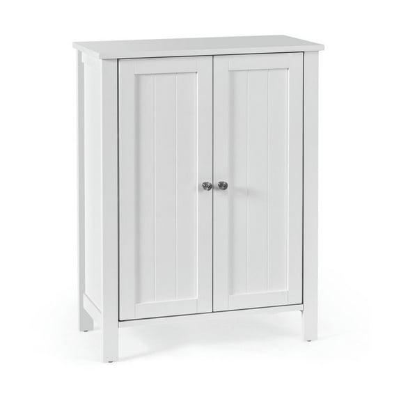 GVN Bathroom Floor Cabinet, Bathroom Storage Cabinet,2-Door Bathroom Floor Storage Cabinet with Adjustable Shelf