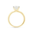 thumbnail image 5 of Solitaire Style, 1 3/4 cttw 8MM Round Cut Lab Created Moissanite Diamond Engagement Ring For Women In 10K Solid Yellow Gold (G-H Color, VVS1 Clarity, 1.75 Cttw)-9, 5 of 8