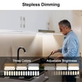 thumbnail image 4 of Luz LED recargable por USB ANGGREK para debajo del gabinete superbrillante 3 niveles cocina, 4 of 8