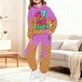 thumbnail image 5 of Piomll Sweatshirt And Sweatpants Set Boys 67 Ice Print 2Pcs Drip Baseball 101 Fall Outfits, 5 of 6