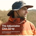 thumbnail image 5 of Oversize XL XXL Large Wide Brim Waterproof UPF 50+ Bucket Sun Summer Travel Fishing Hiking Fisherman Hat Detachable Chin, 5 of 5